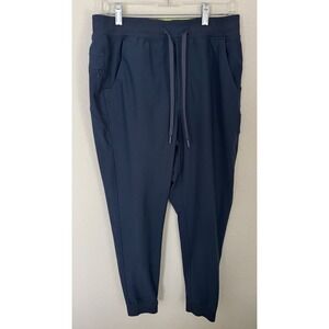 Birddogs Mens L (32x31) Joggers Navy Blue Athletic Performance Tapered Fit Golf